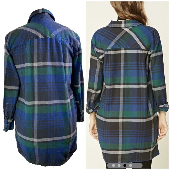 Forever21 Flannel Top Button Down - Picture 8 of 9